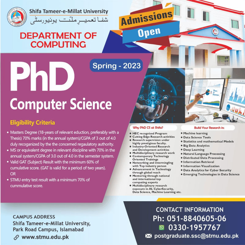 PHD Computer Science
