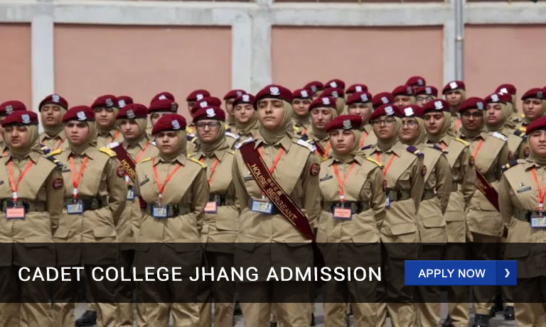 Cadet College Jhang Admission 2023 - 2024