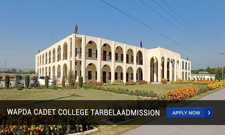 Wapda Cadet College Tarbela Admission 2023 - 2024