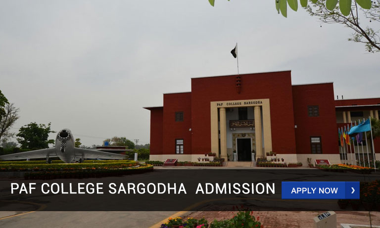 PAF College Sargodha Admission 2023 - 2024