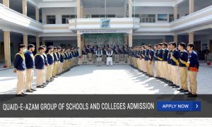 Quaid-e-Azam Group Of Schools And Colleges Admission 2023 - 2024
