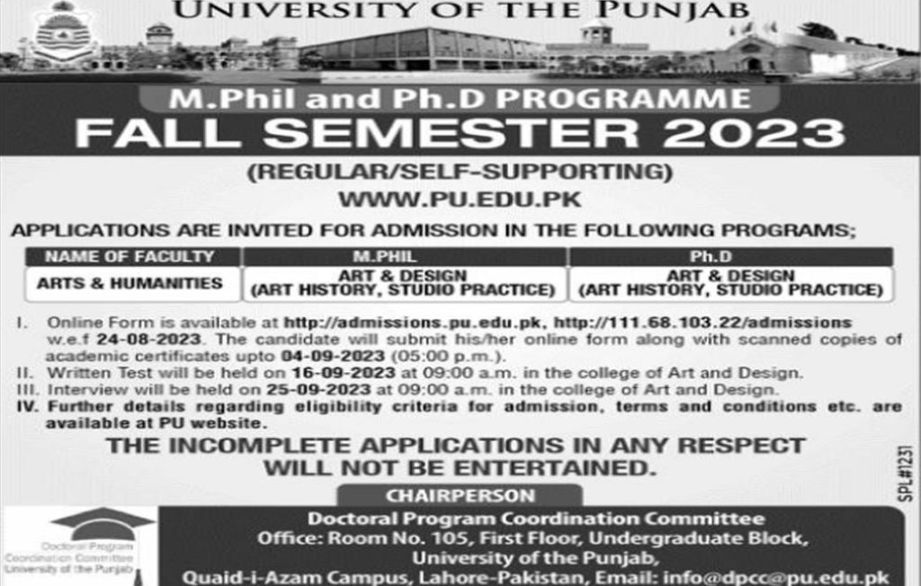 PUCIT Admission 2024 Apply Online   Punjab University College Of Information Technology Admission 2024 1024x652 